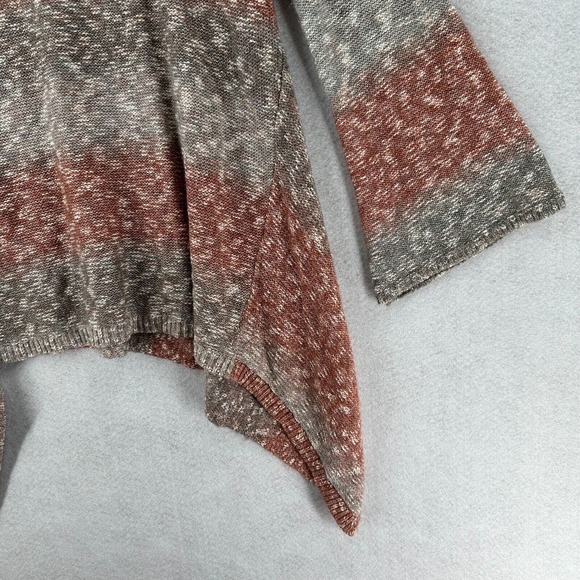 Knox Rose Sweater Women LARGE Long Bell Sleeve‎ Boho Handkerchief Hem Slouchy - Picture 4 of 14